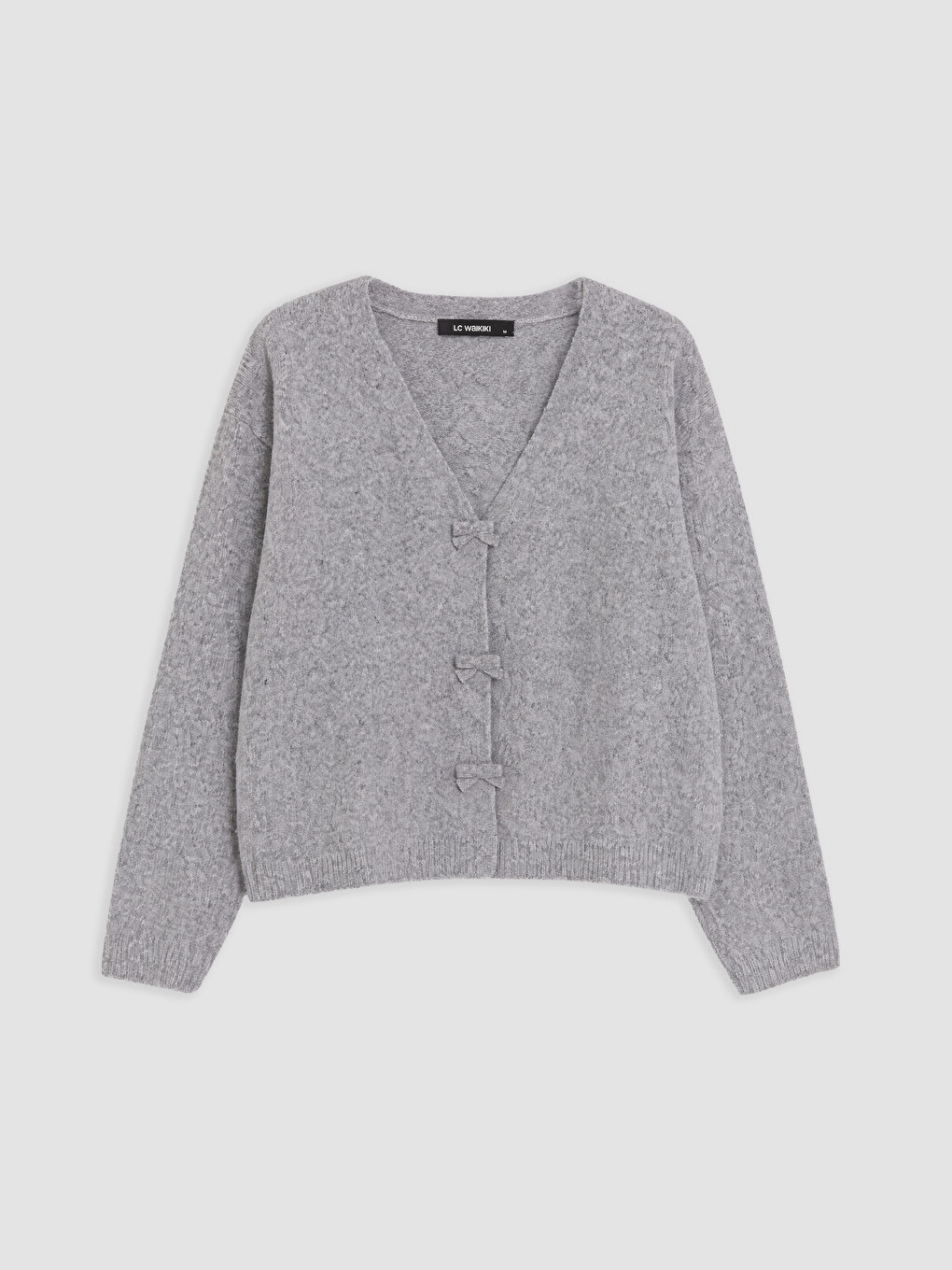 Bow Wool Blend Women's Knitwear Sweater-4