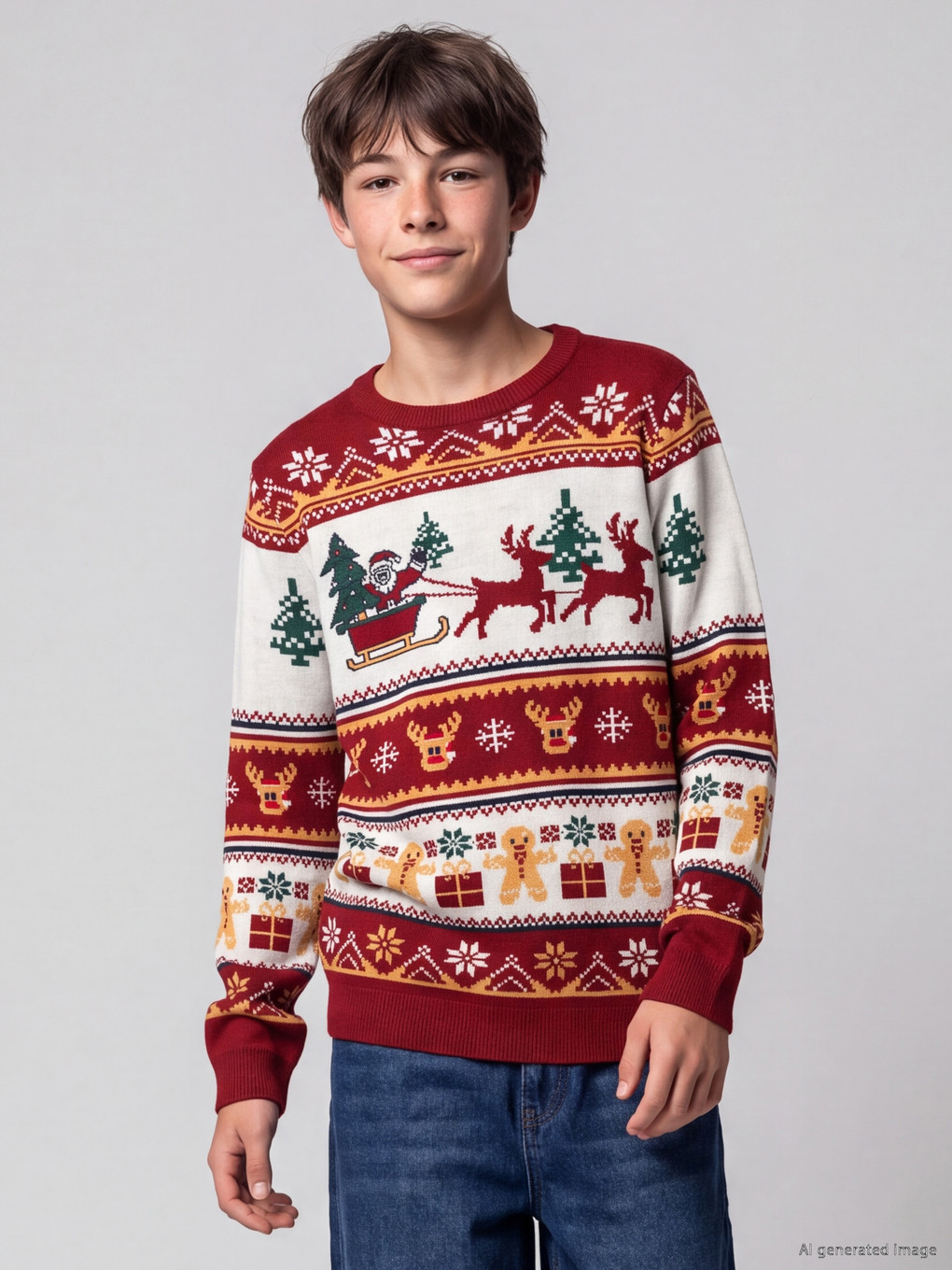 Boy Red Sweater