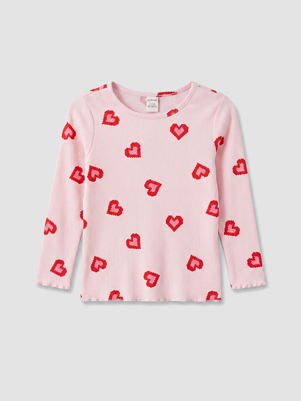 Crew Neck Printed Girls' Pyjamas Set-1