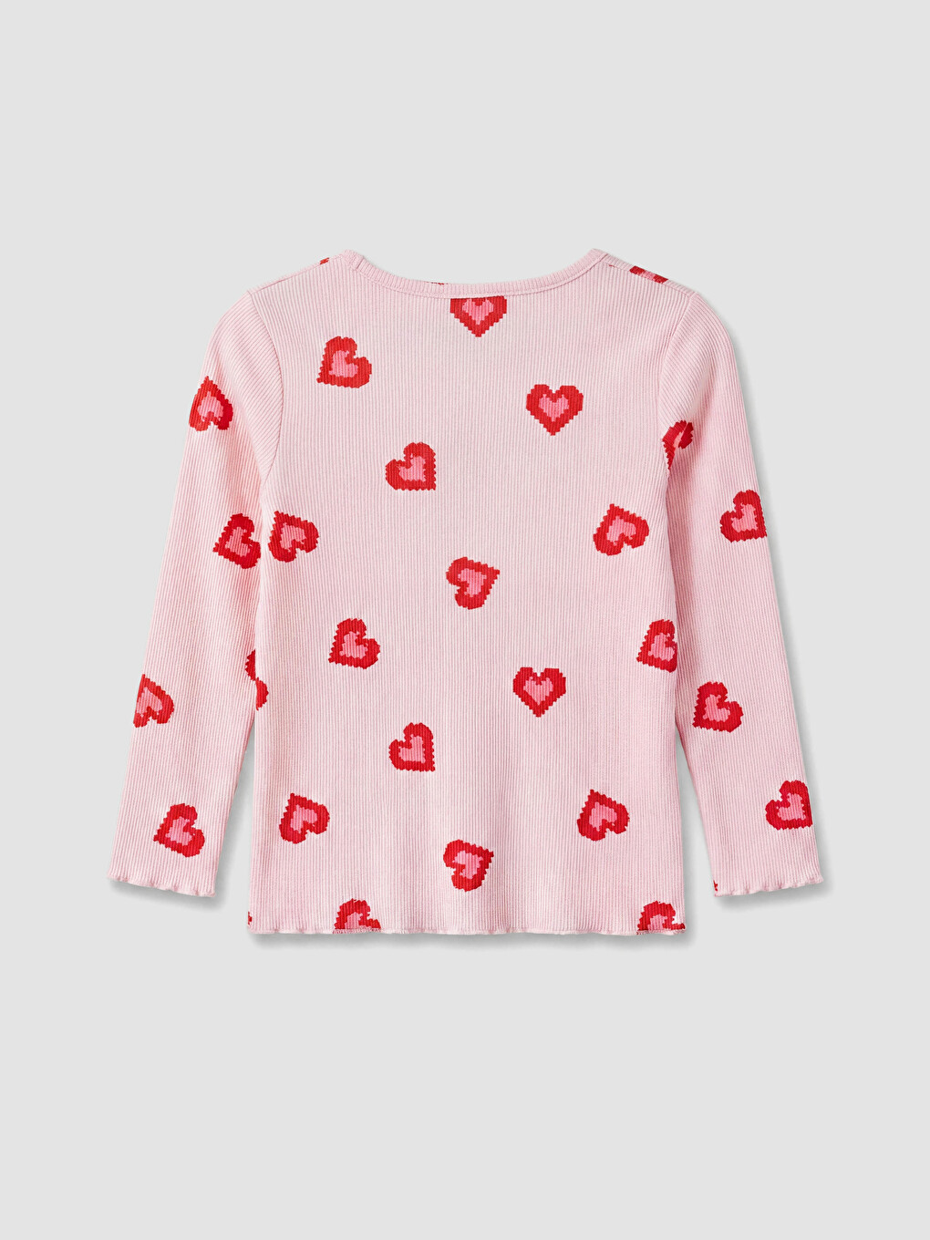 Crew Neck Printed Girls' Pyjamas Set-3
