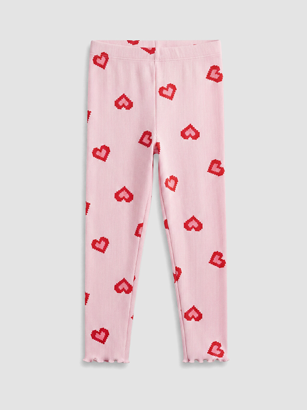 Crew Neck Printed Girls' Pyjamas Set-4