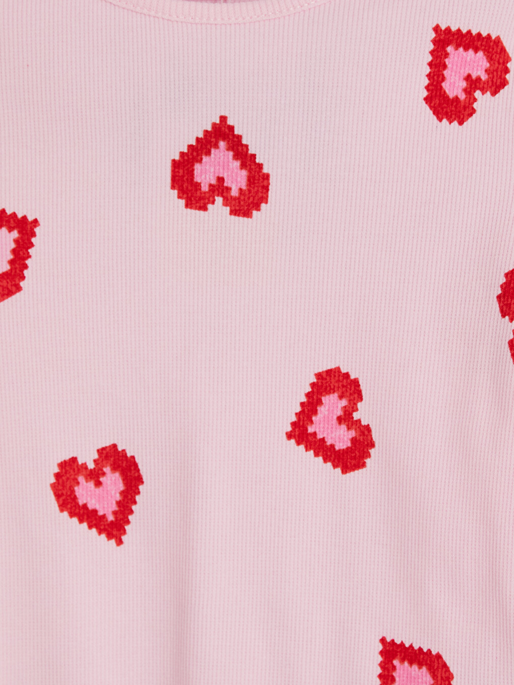 Pembe Bisiklet Yaka Baskılı Kız Çocuk Pijama Takım-2