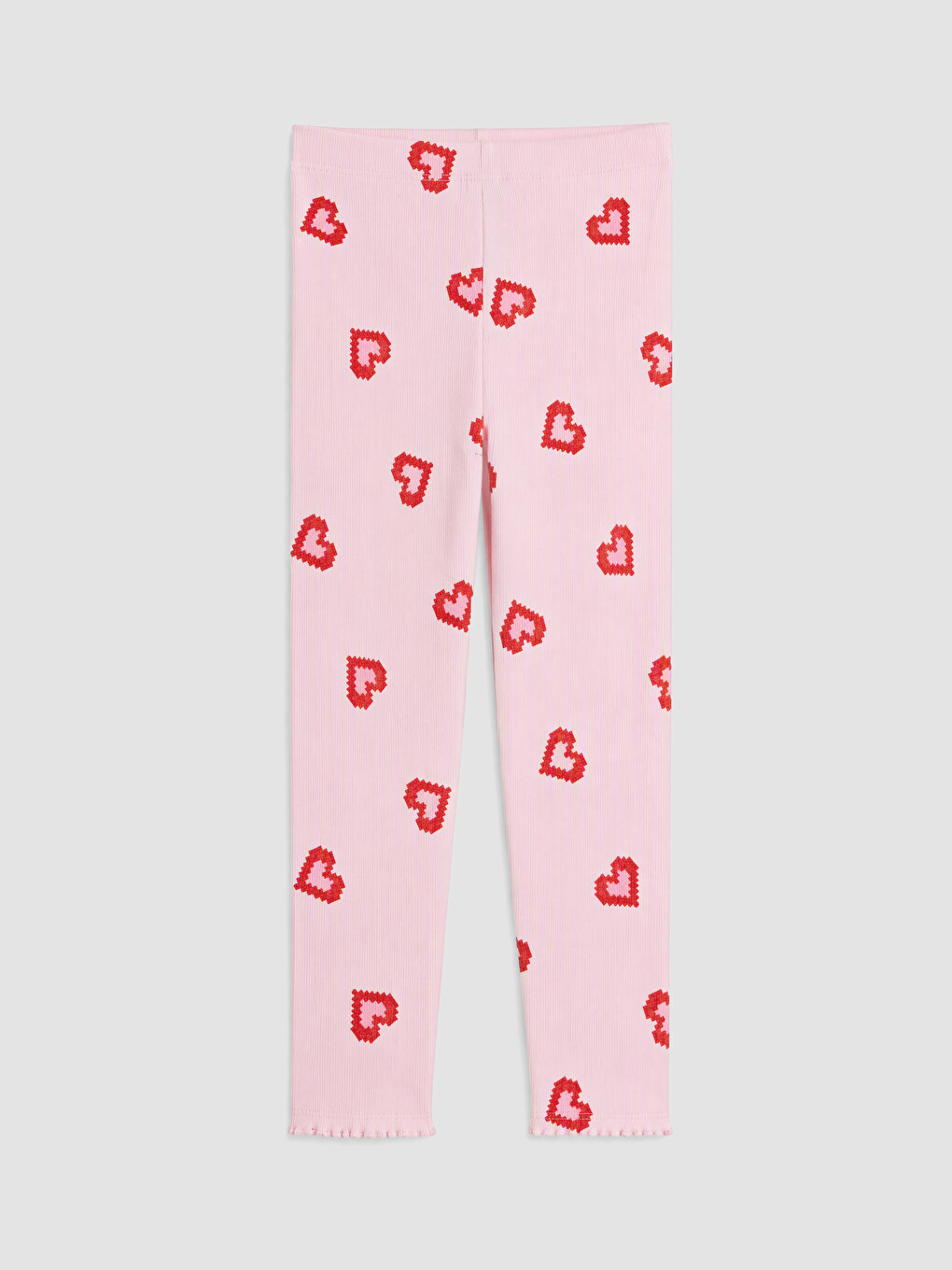 Pembe Bisiklet Yaka Baskılı Kız Çocuk Pijama Takım-4