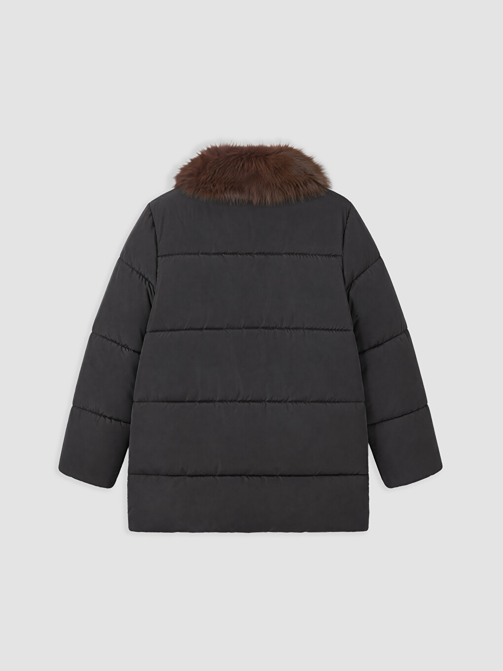 Fur Collar Women's Puffer Coat-5