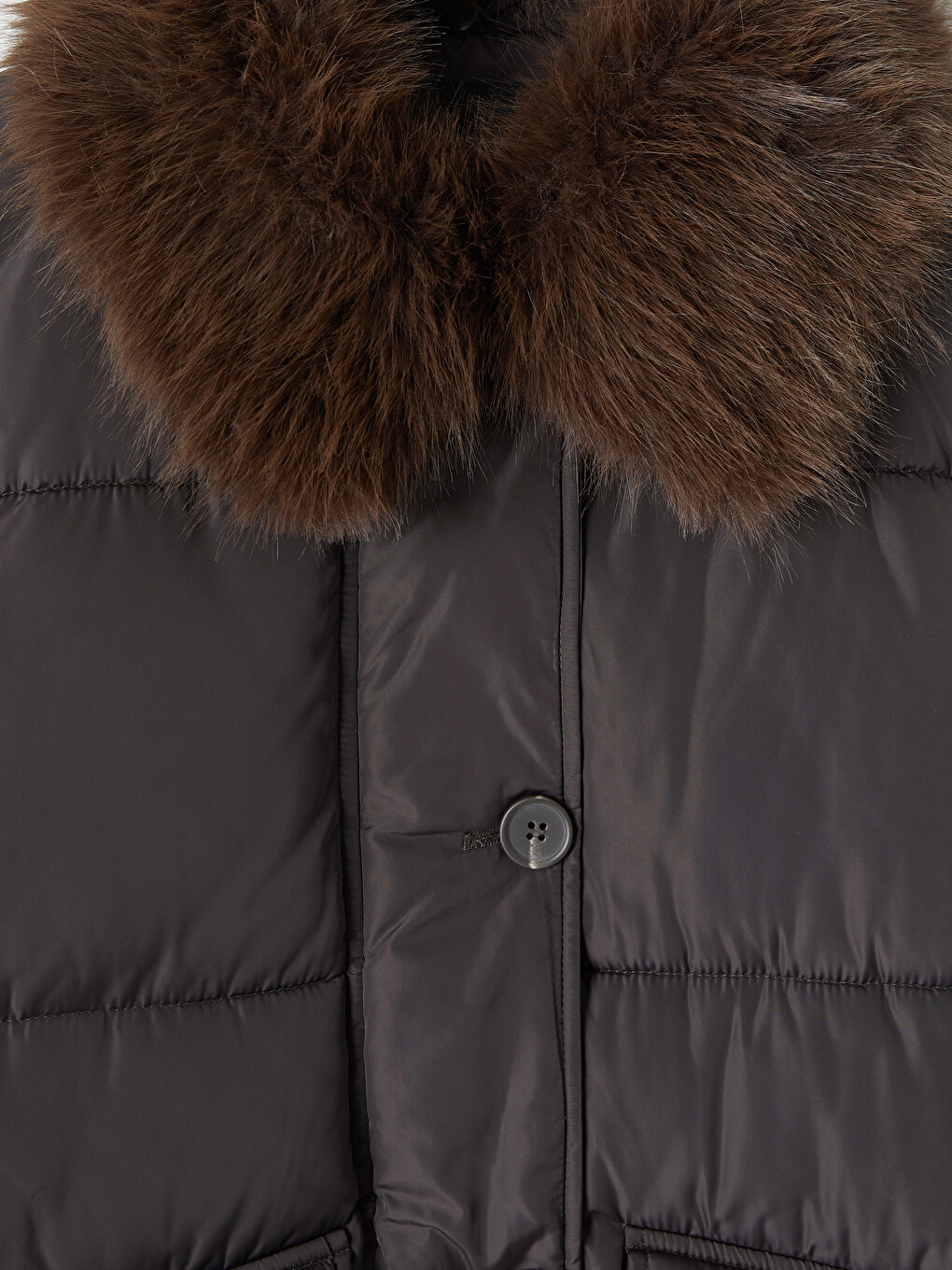 Fur Collar Women's Puffer Coat-6