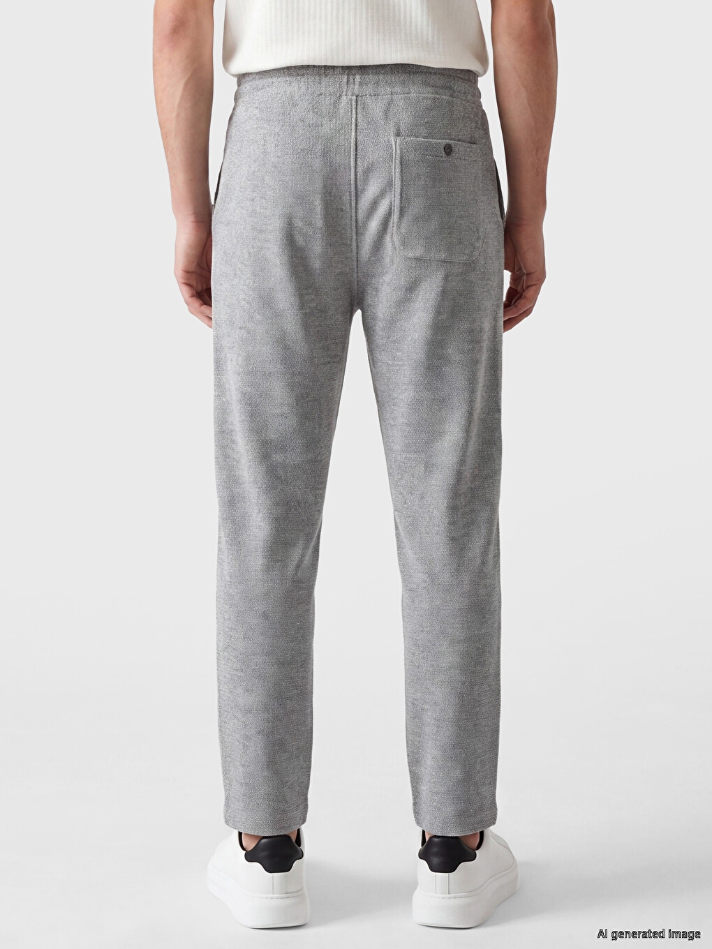 Gri Regular Fit Erkek Eşofman Altı-2