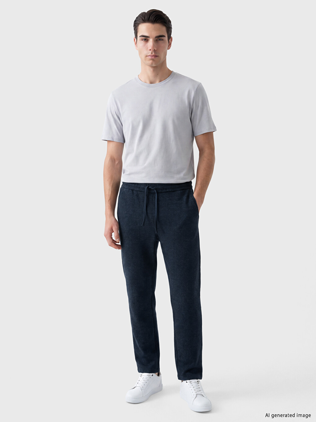Lacivert Regular Fit Erkek Eşofman Altı-1