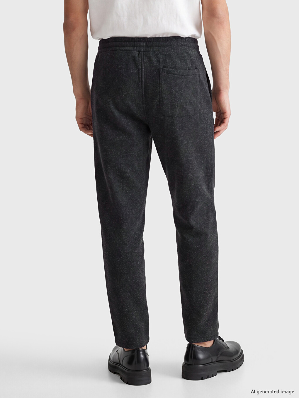 Siyah Regular Fit Erkek Eşofman Altı-2