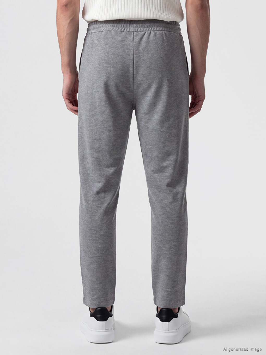 Gri Regular Fit Erkek Eşofman Altı-2