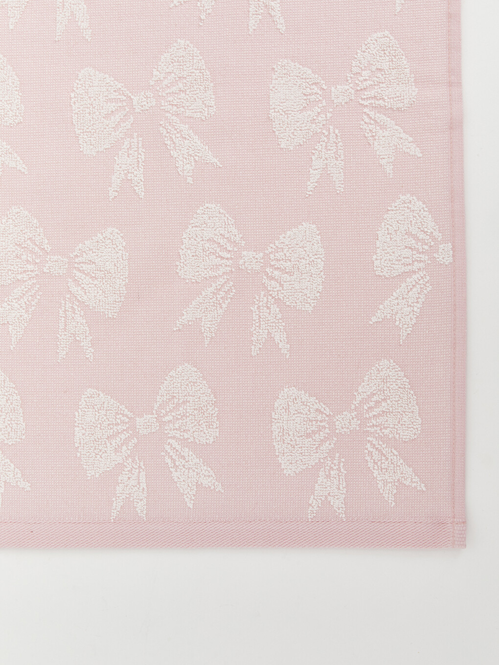 Bow Patterned Cotton Hand Towel 50x80 Cm-2