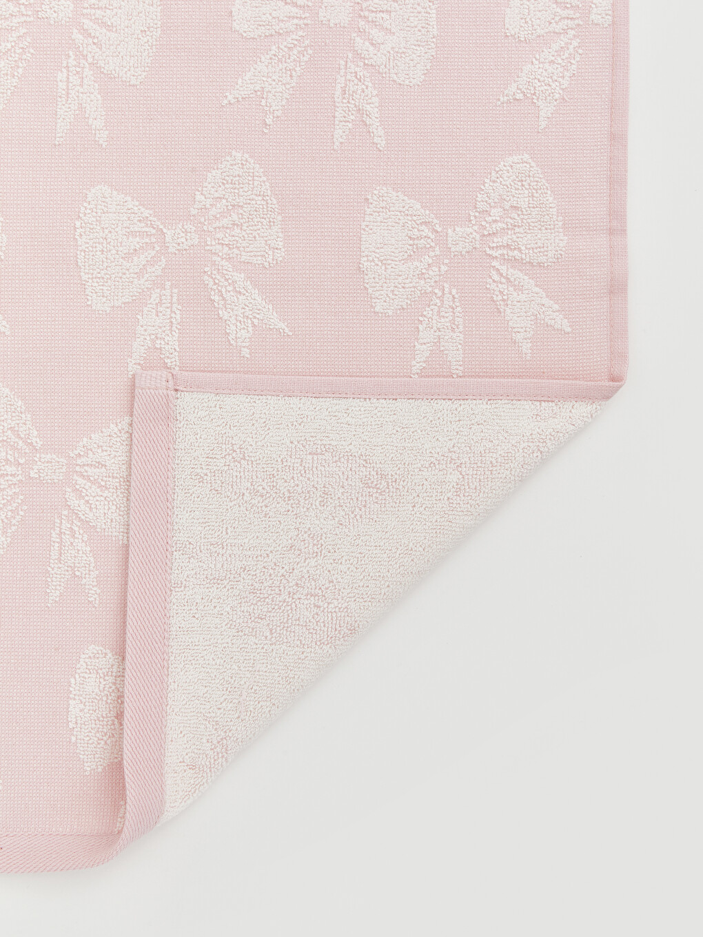 Bow Patterned Cotton Hand Towel 50x80 Cm-3