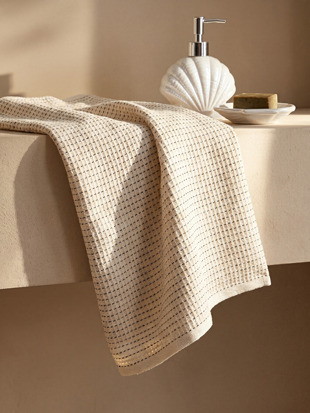 Striped Cotton Face Towel 50x80 Cm