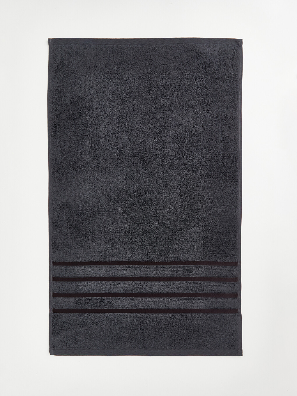 Antrasit Çizgili Pamuklu Yüz Havlusu 50x80 Cm-2