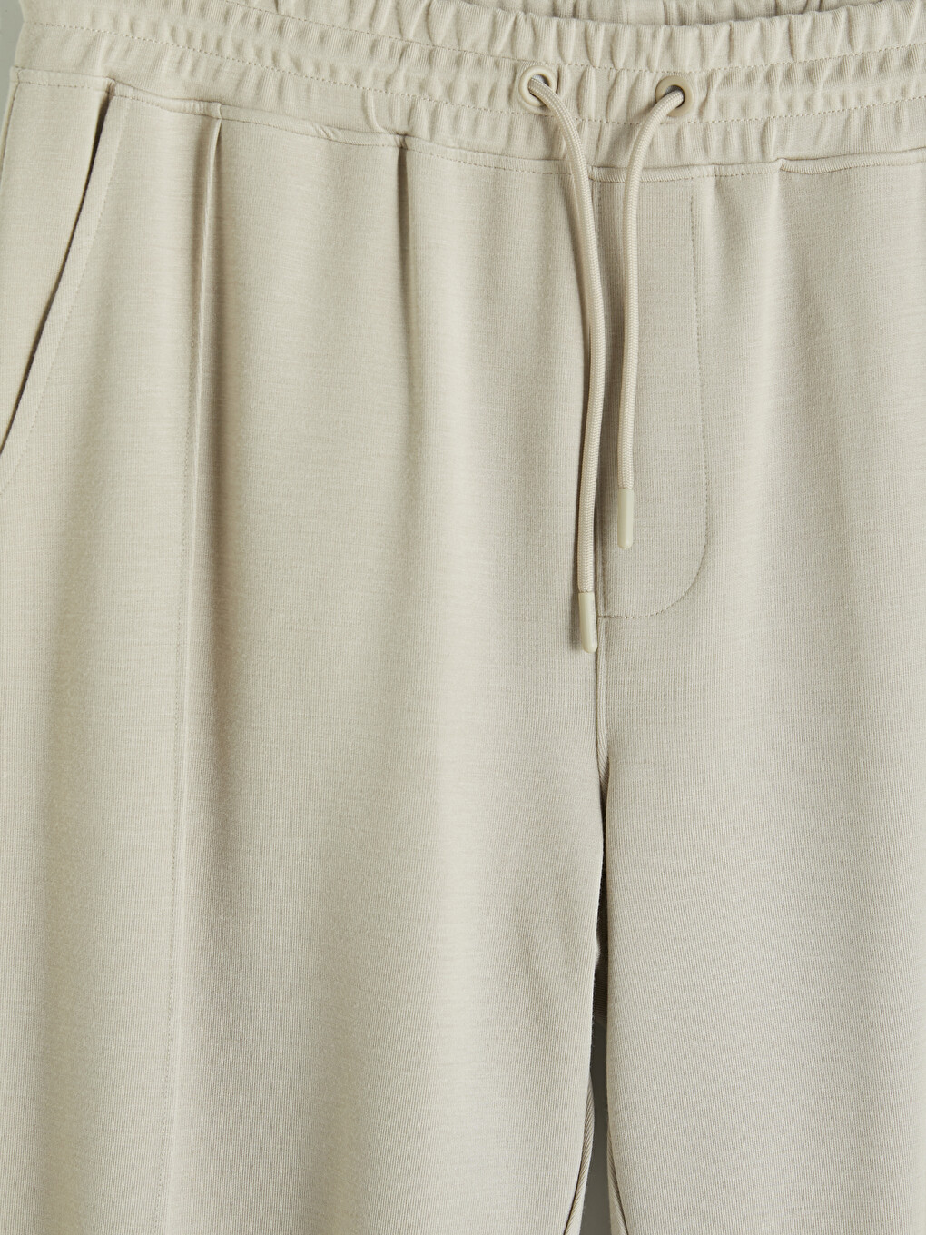 Man Beige Sweatpants-6