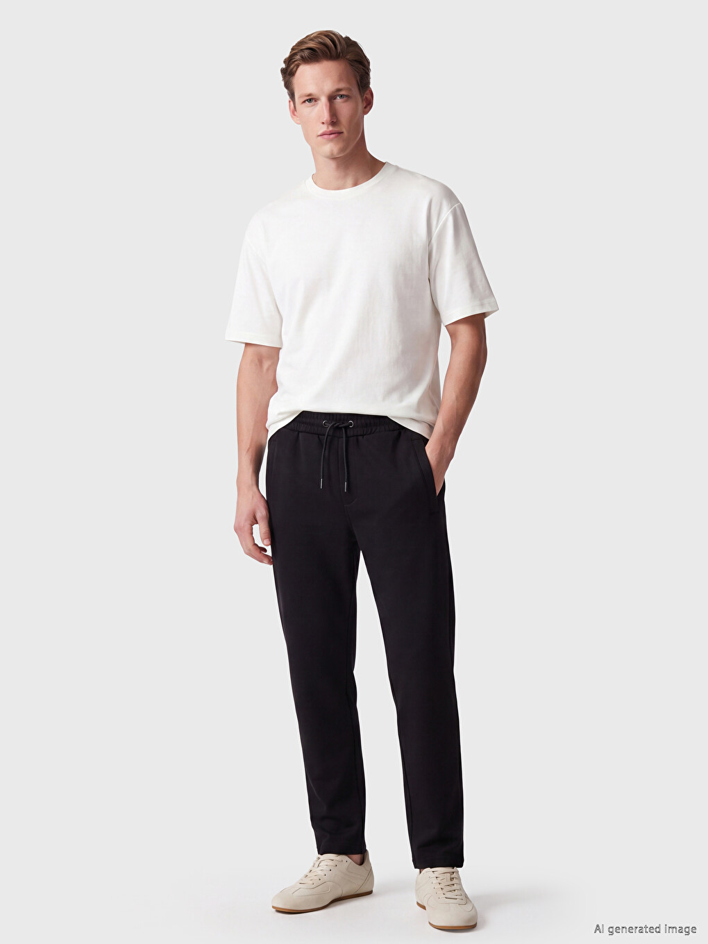 Pantaloni De Trening Negru Bărbat-1