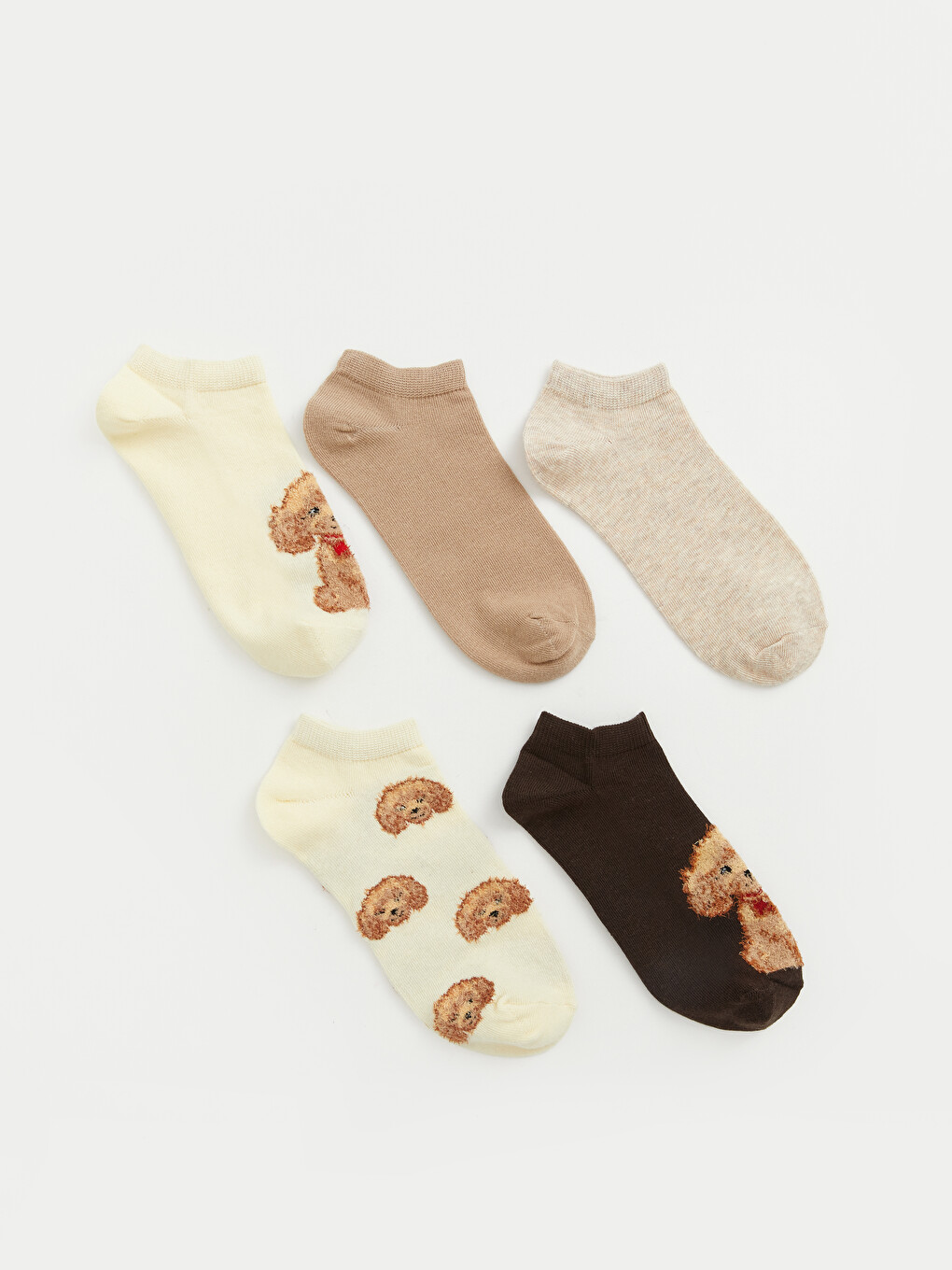 Set Çorapesh Sportive Me Motive Qeni Pesë-pako Për Gra