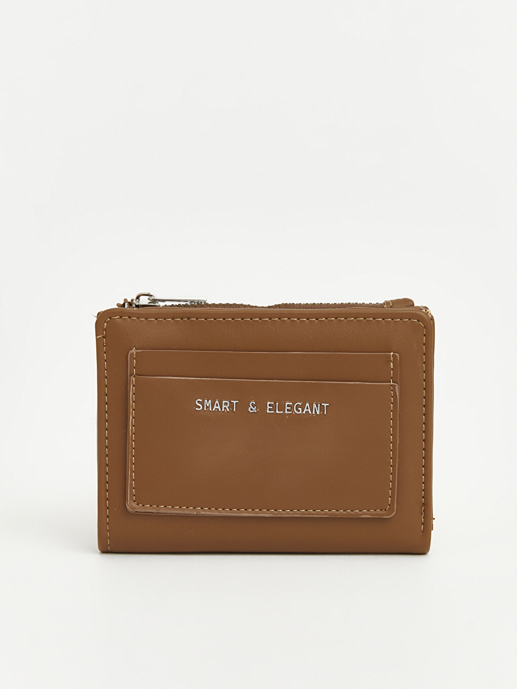 Slogan Printed Faux Leather Women's Wallet