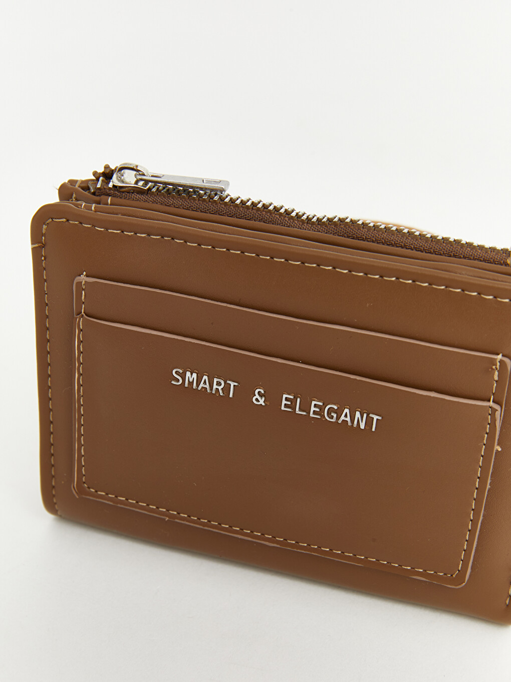 Slogan Printed Faux Leather Women's Wallet-1