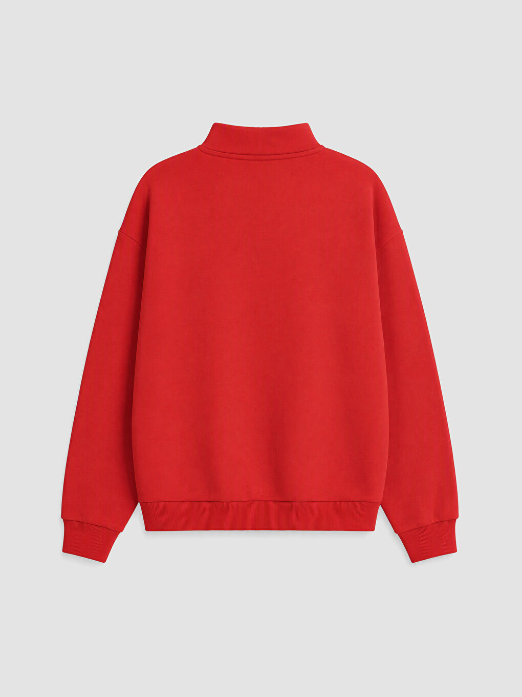 Kırmızı New York Baskılı Kız Çocuk Sweatshirt-4