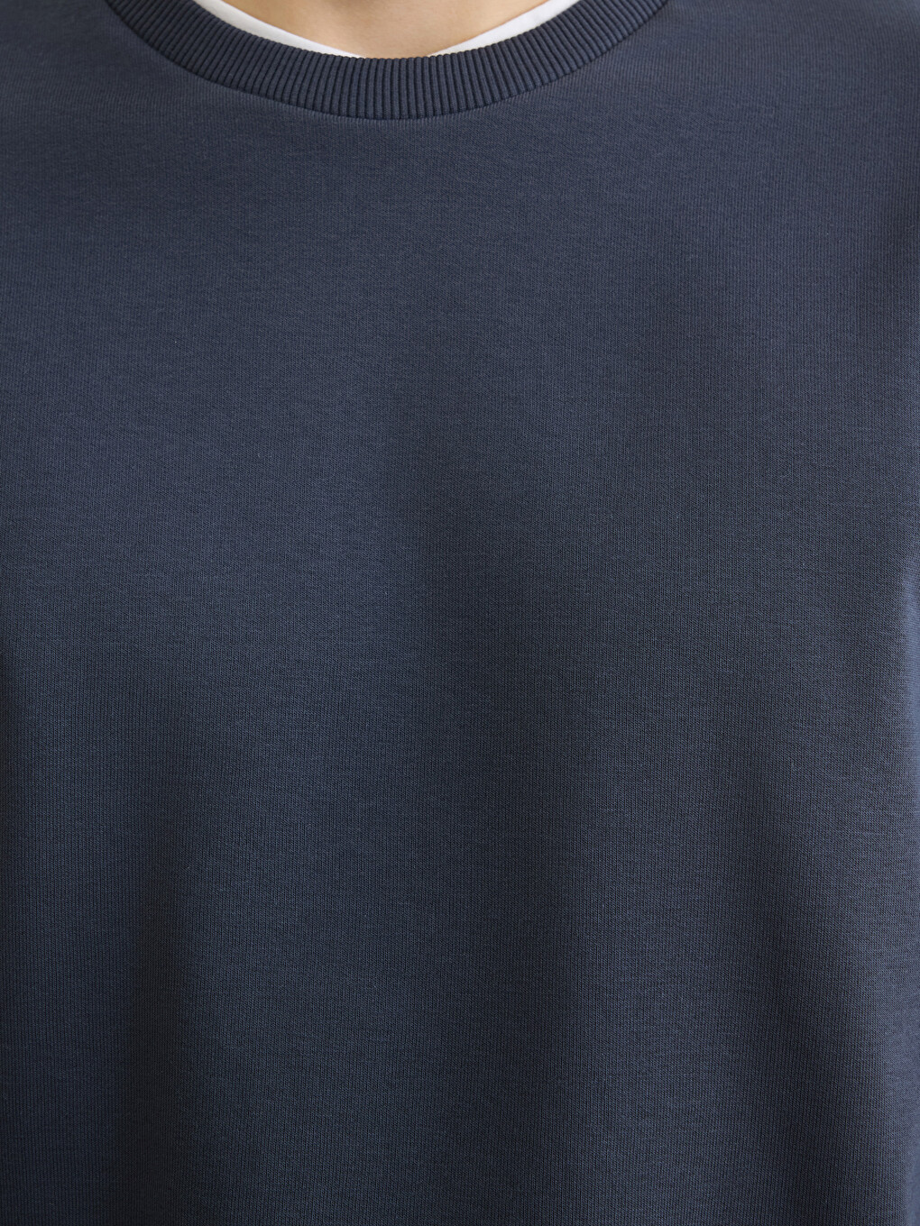 Antrasit Bisiklet Yaka Erkek Sweatshirt-2