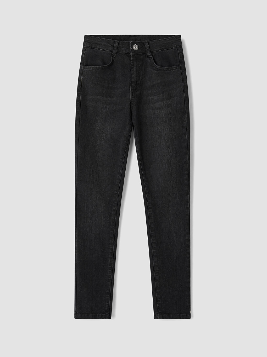 Siyah Süper Skinny Fit Kız Çocuk Jean Pantolon