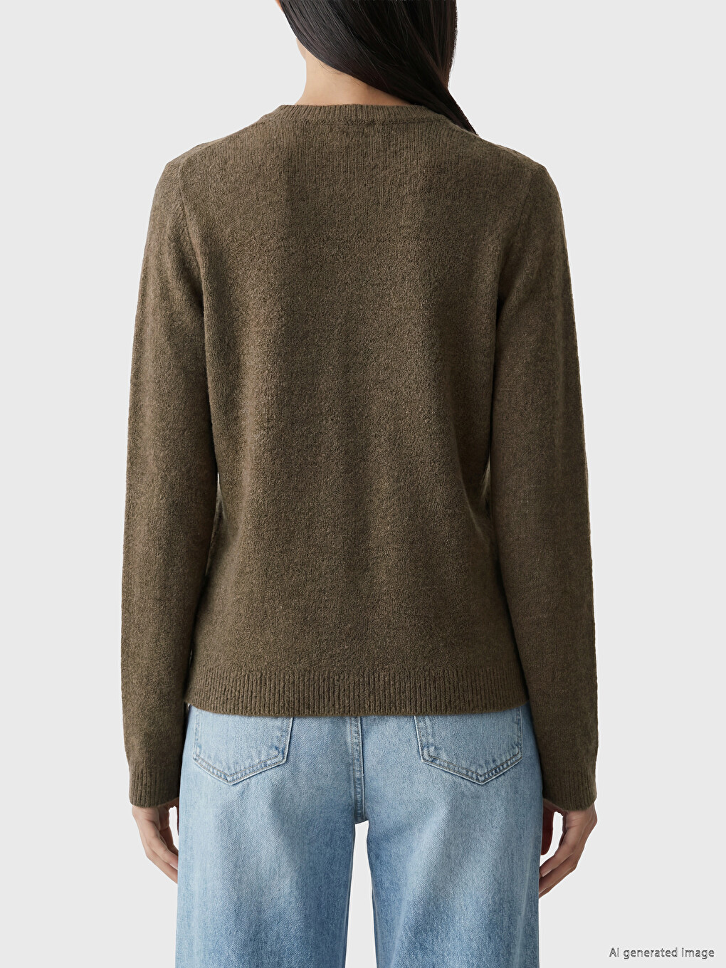 Woman Brown Cardigan-3