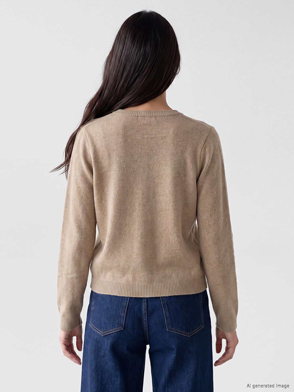 Woman Brown Cardigan-3