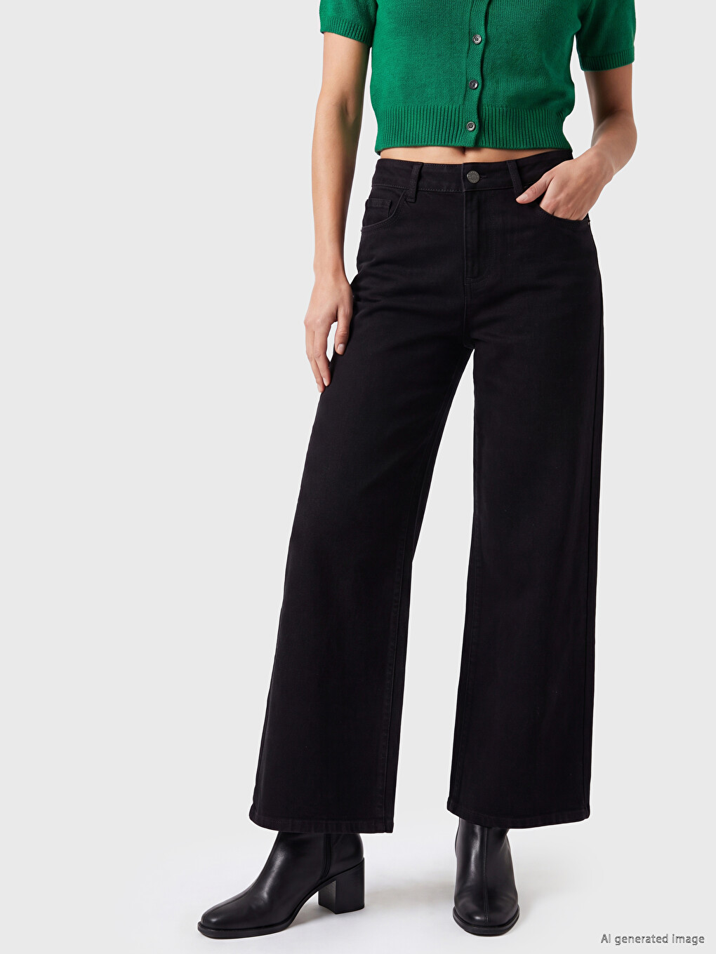 Wideleg Women's Jeans-1