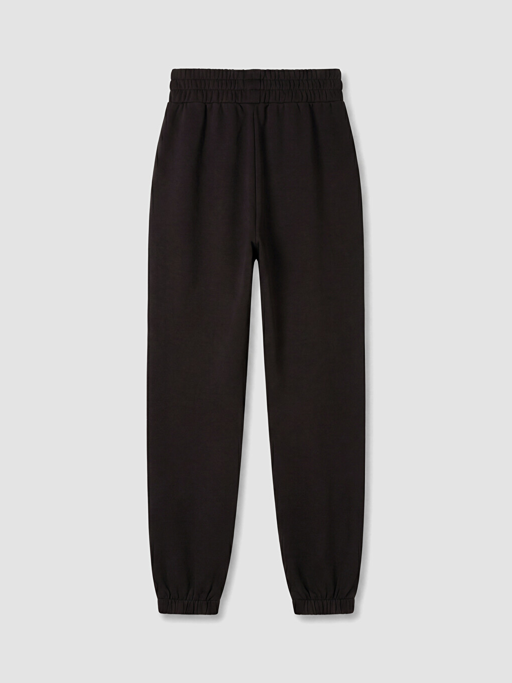 Woman Black Jogger Sweatpants-2