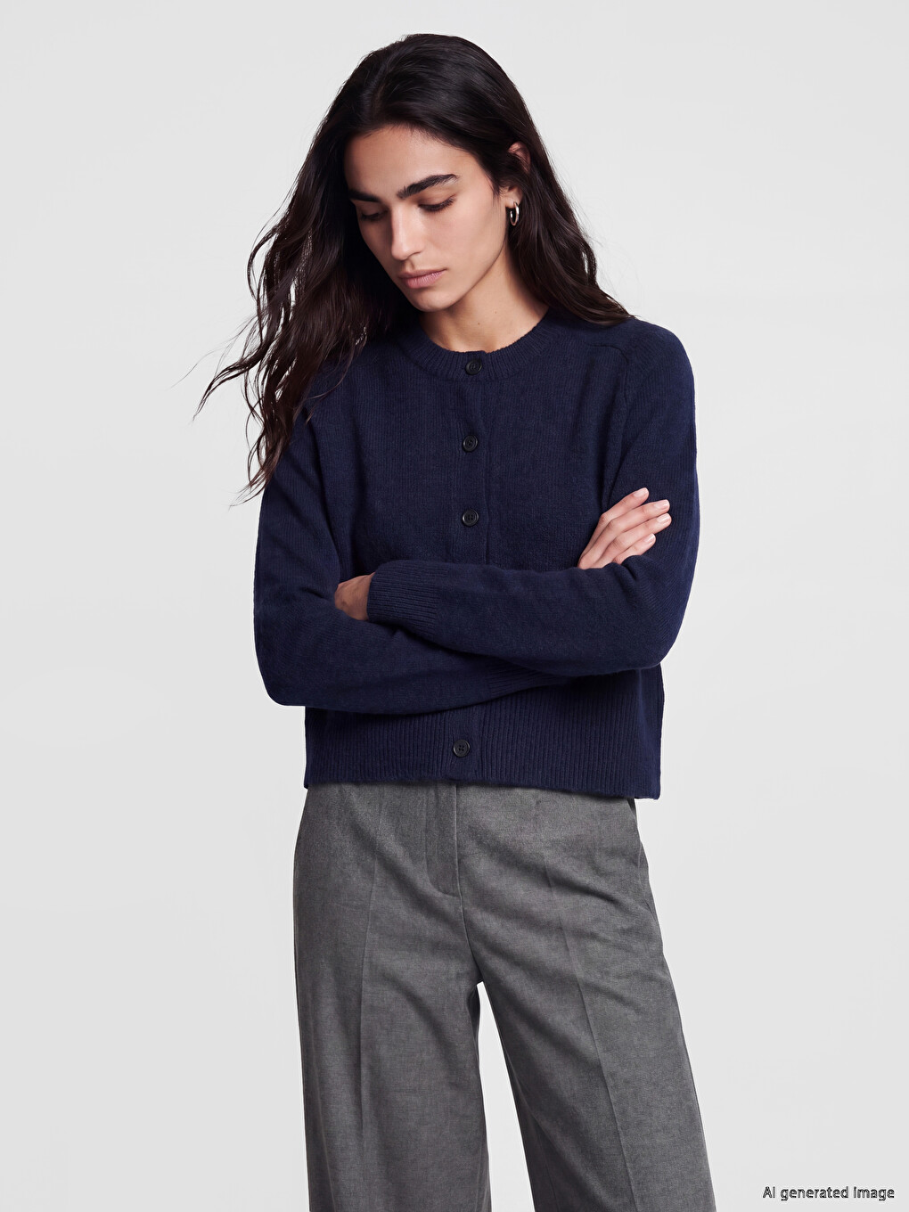 Cardigan Marine Femme