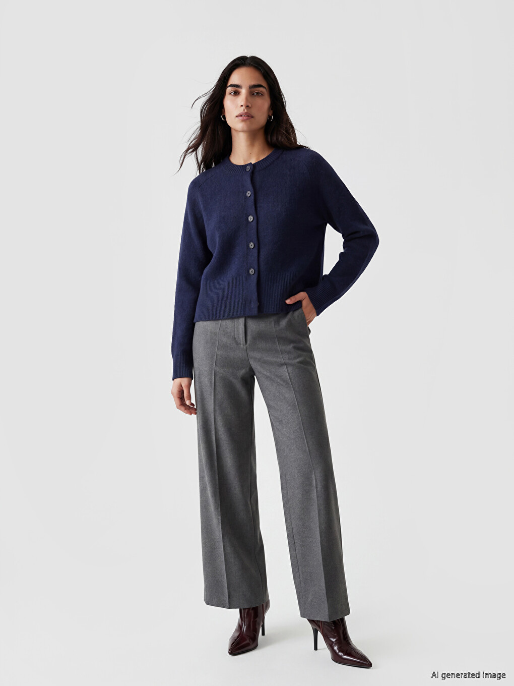 Cardigan Marine Femme-1