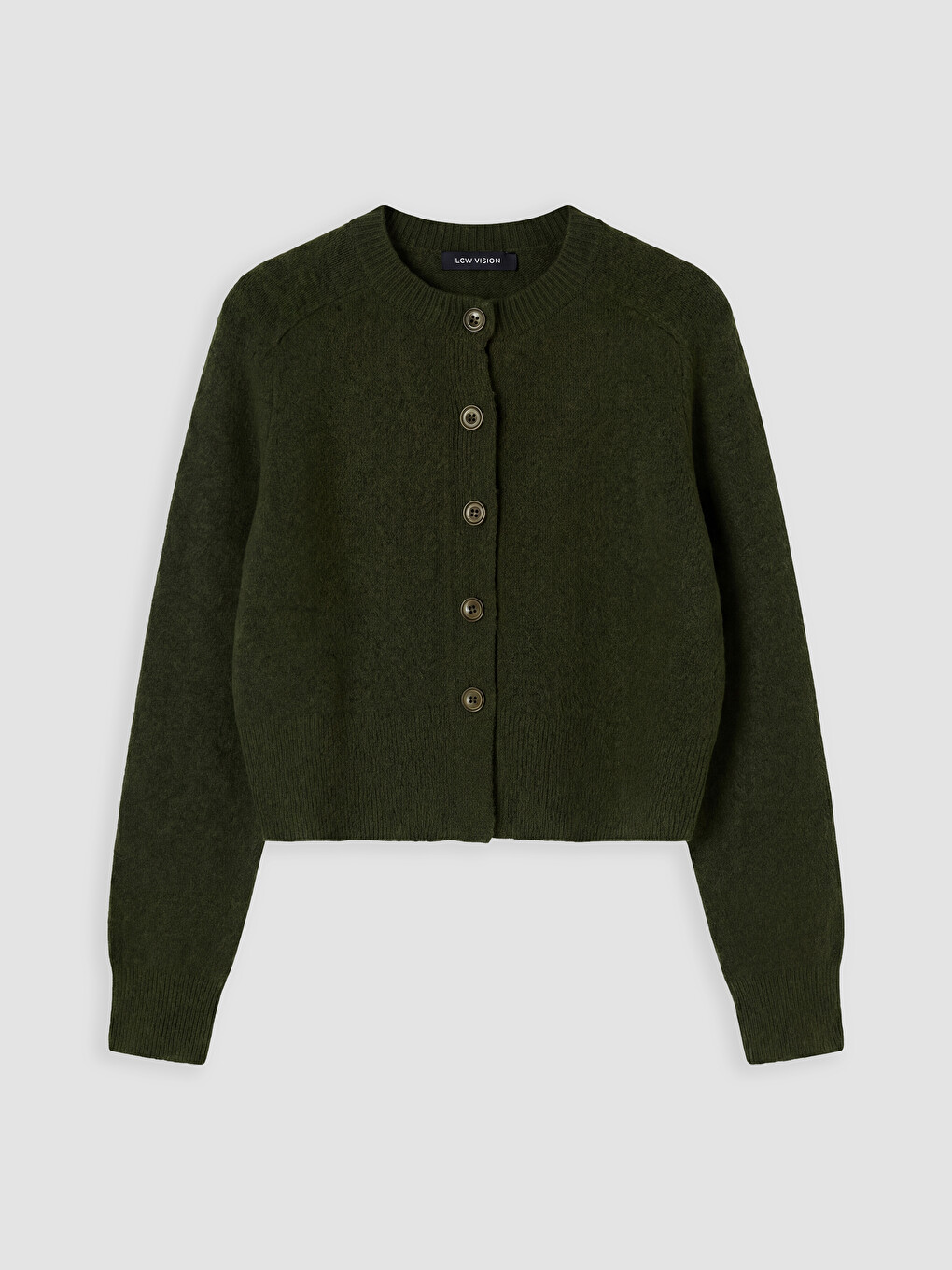 Crew Neck Women's Knitwear Cardigan-4