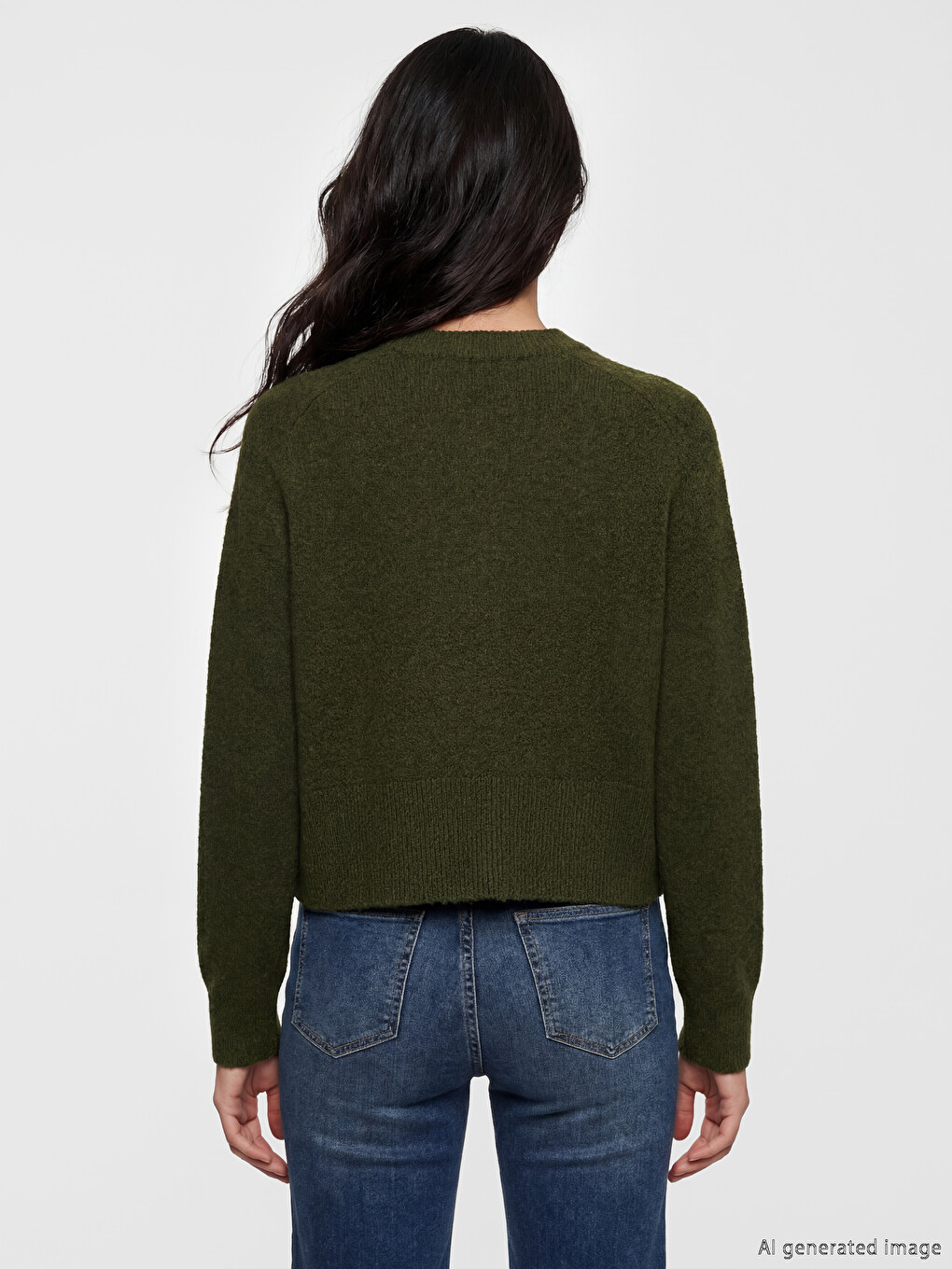 Crew Neck Women's Knitwear Cardigan-2