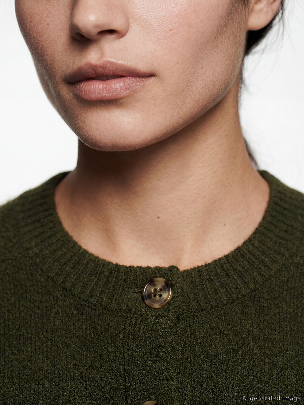 Crew Neck Women's Knitwear Cardigan-3