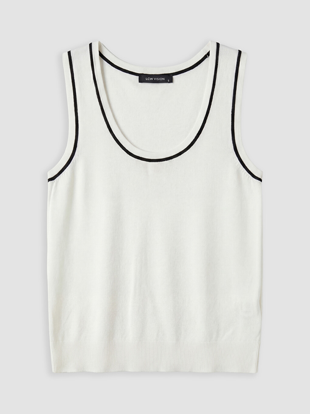 U Neck Women's Knitwear Tank Top-4