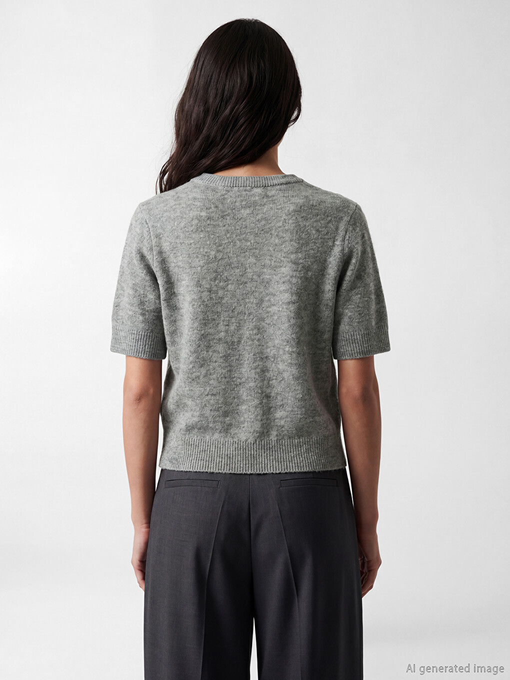 Crew Neck Women's Knitwear Cardigan-3