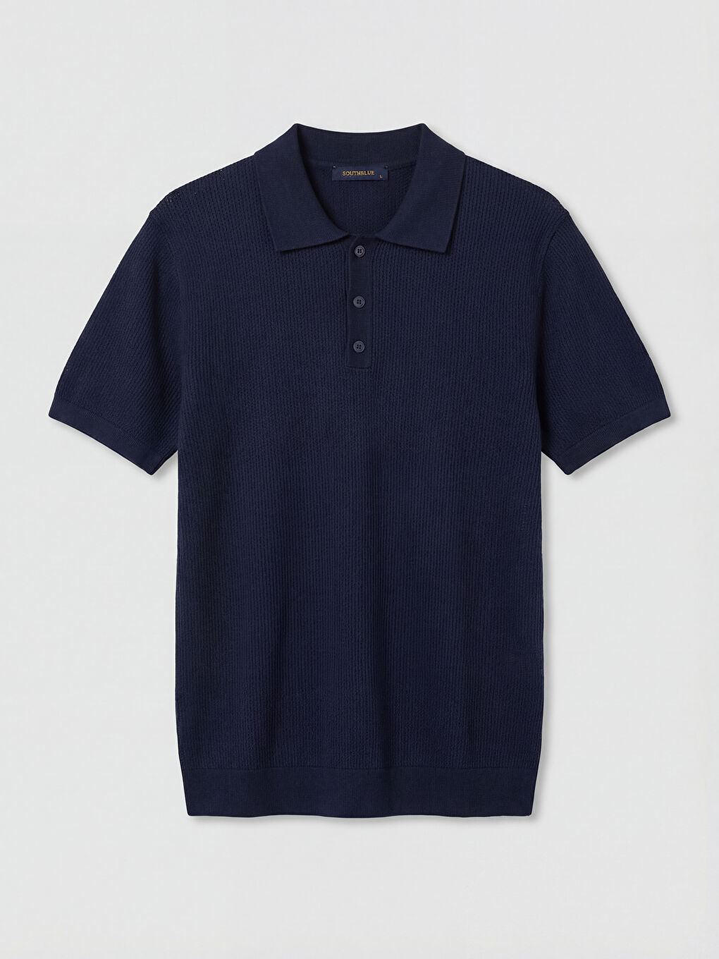 Lacivert Polo Yaka Erkek Triko Tişört-4
