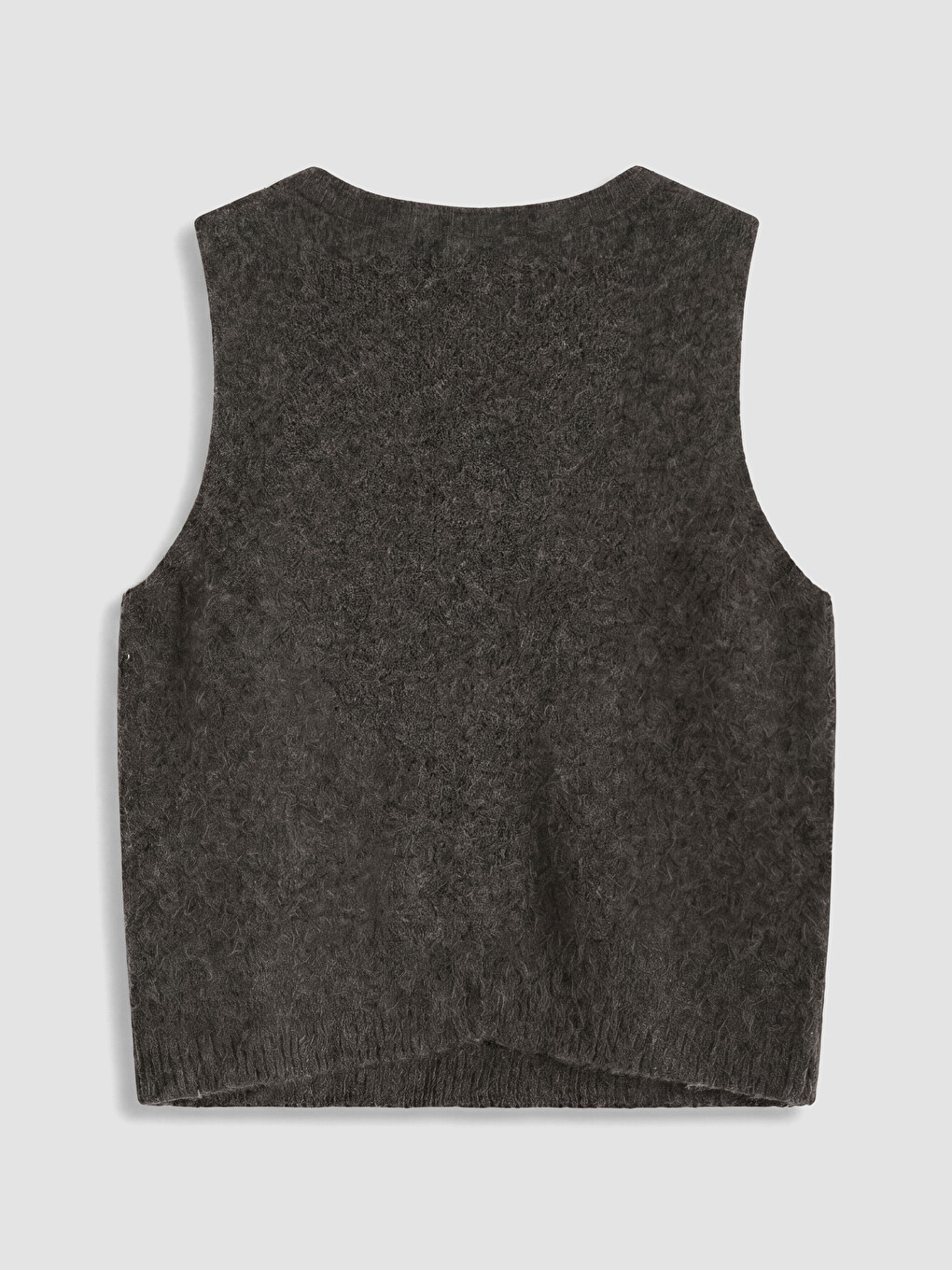 Woman Brown Knit Gilet-6