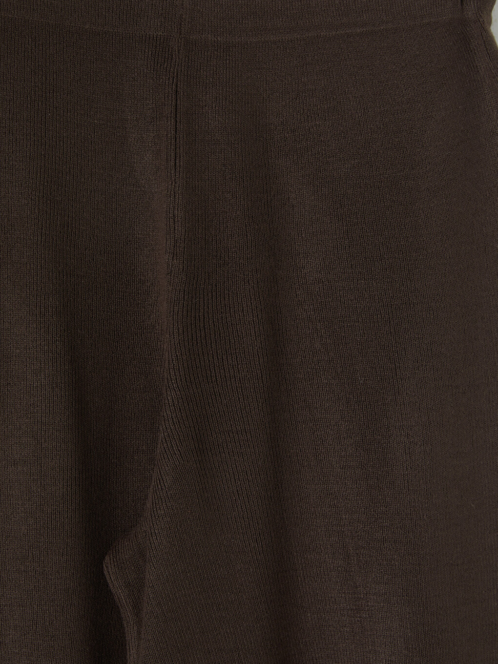 Wide Leg Women's Knitwear Trousers-6