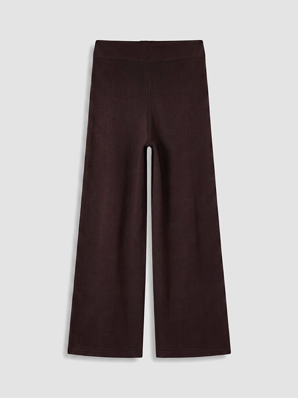 Wide Leg Regular Fit Women's Knitwear Trousers-6
