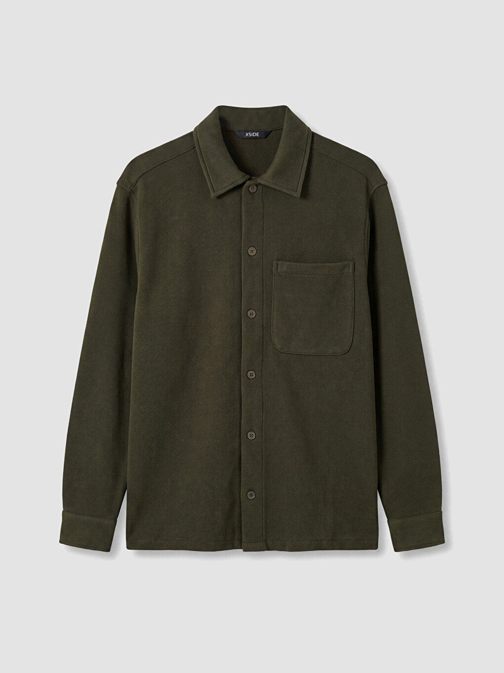 Man Khaki Overshirt-4