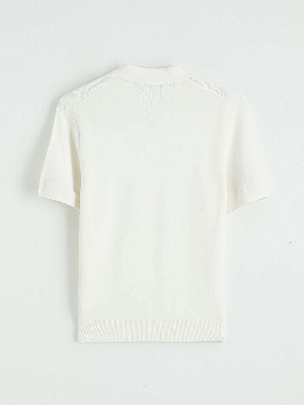 Ekru Polo Yaka Erkek Triko Tişört-6