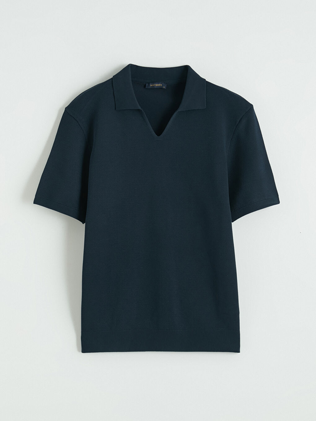 Lacivert Polo Yaka Erkek Triko Tişört-3