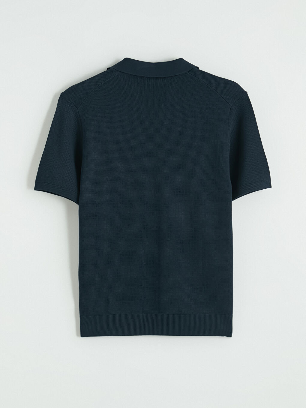 Lacivert Polo Yaka Erkek Triko Tişört-5