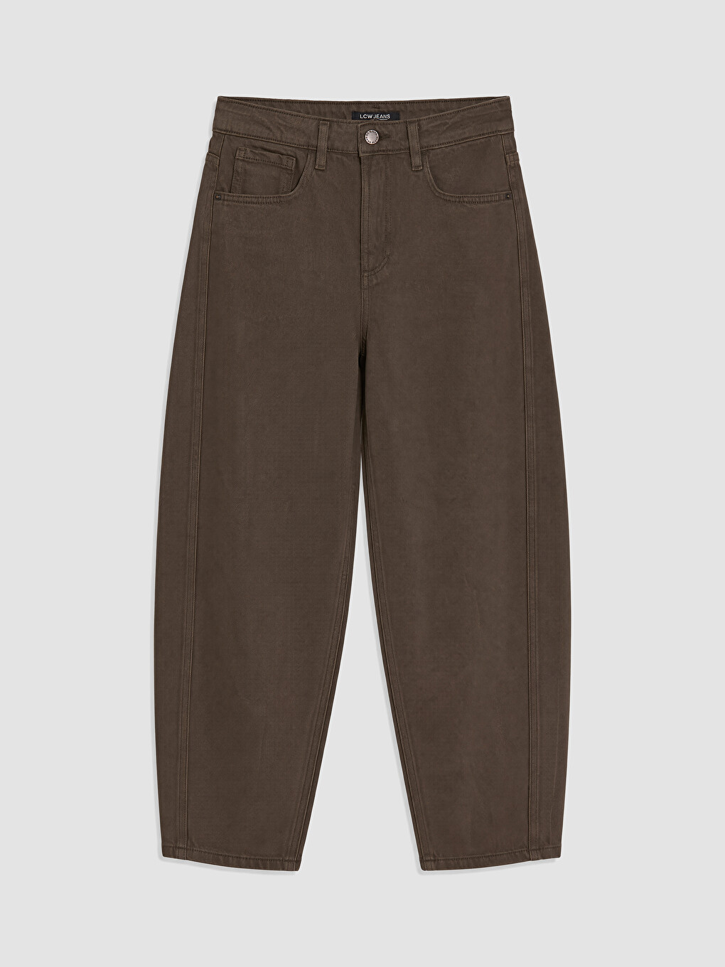 High Waisted Barrel Fit Women's Jeans-4