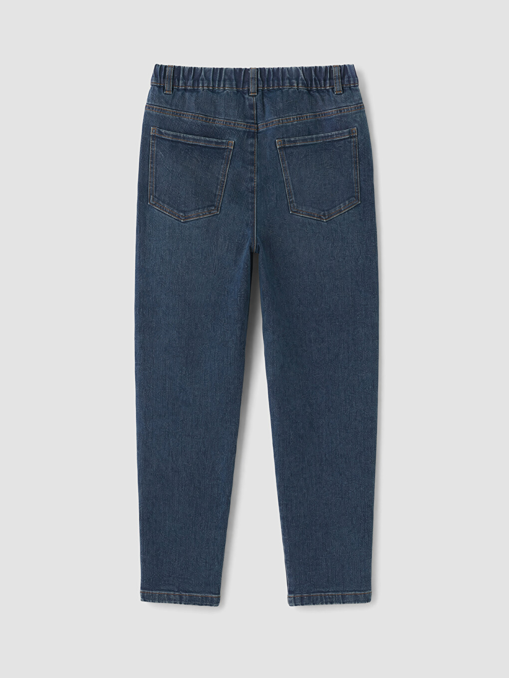 Elastic Waist Slim Mom Women's Jeans-6