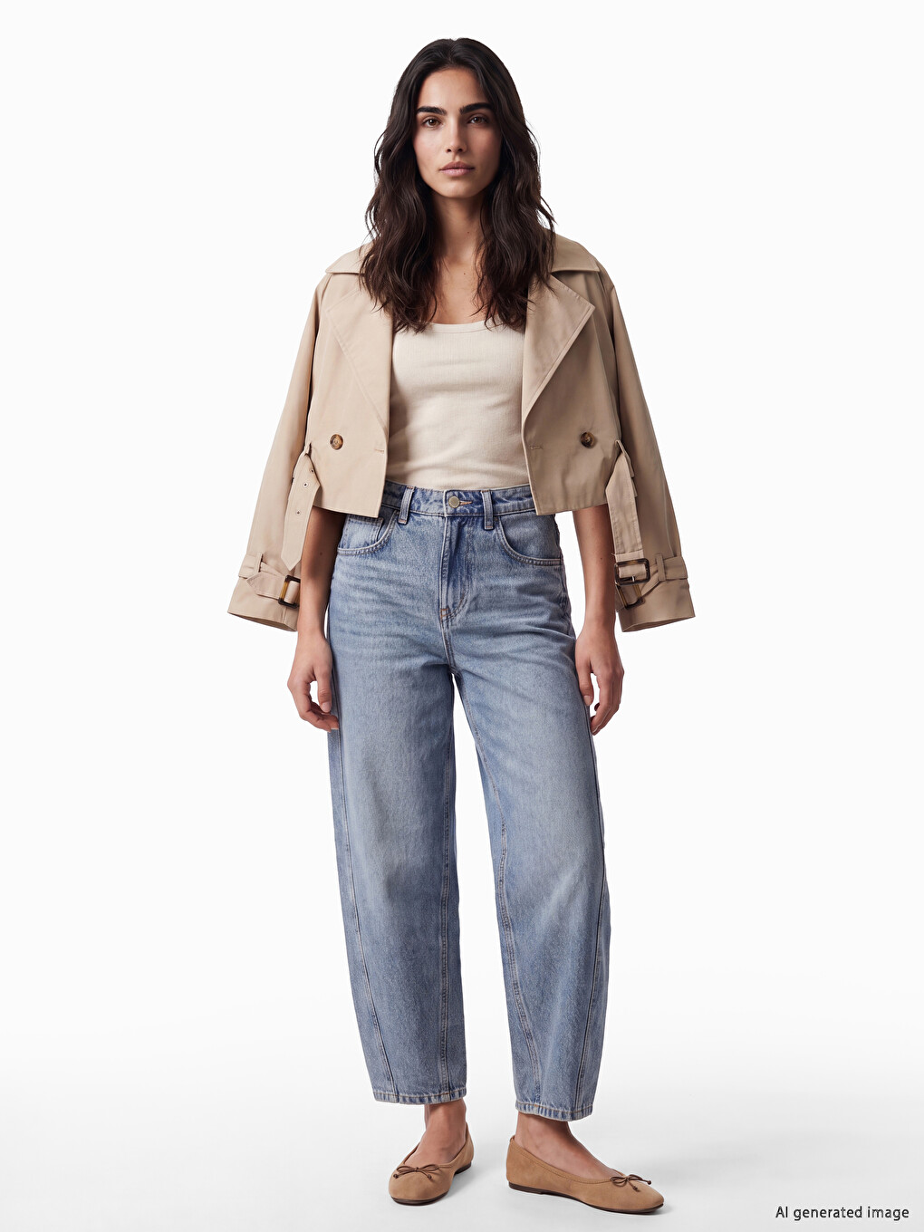 Barrel Fit Kadın Jean Pantolon