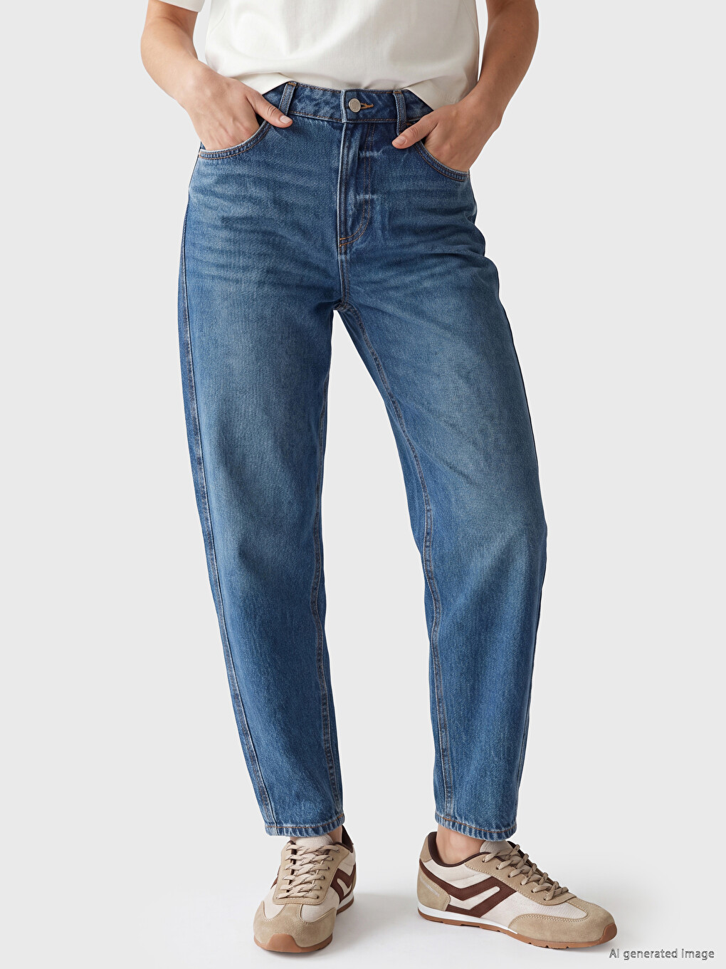 Barrel Fit Women's Jeans-1