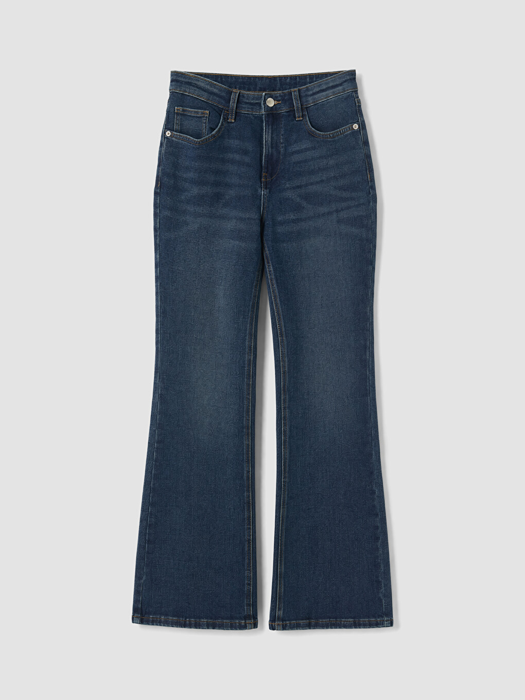 Mid Rise Flare Women's Jeans-4