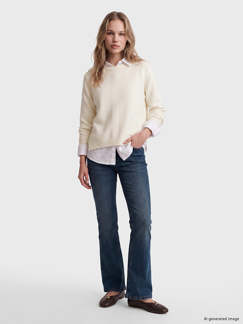 Mid Rise Flare Women's Jeans